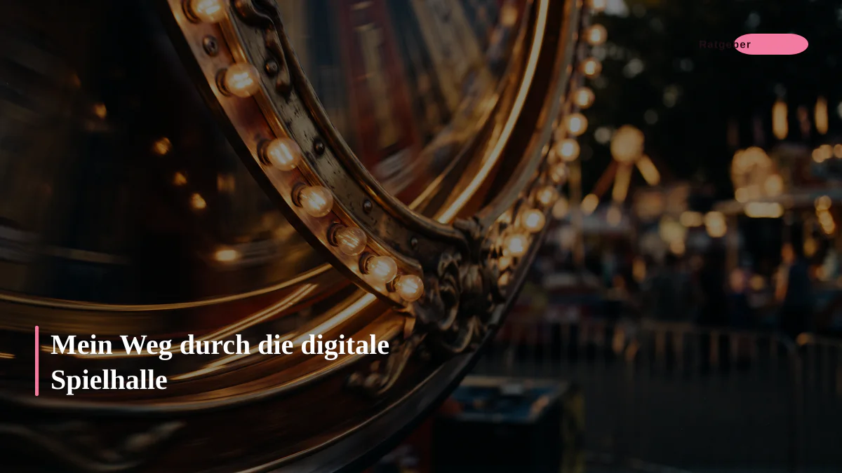 Mein Weg durch die digitale Spielhalle