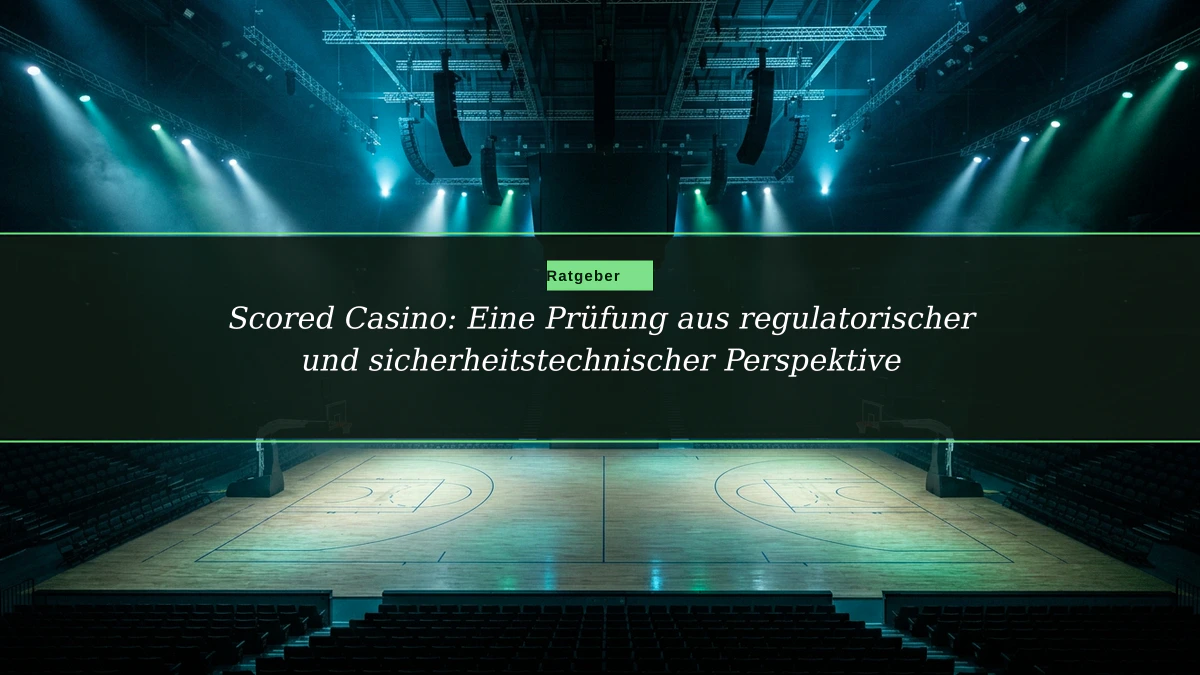 Scored Casino: Eine Prüfung aus regulatorischer und sicherheitstechnischer Perspektive