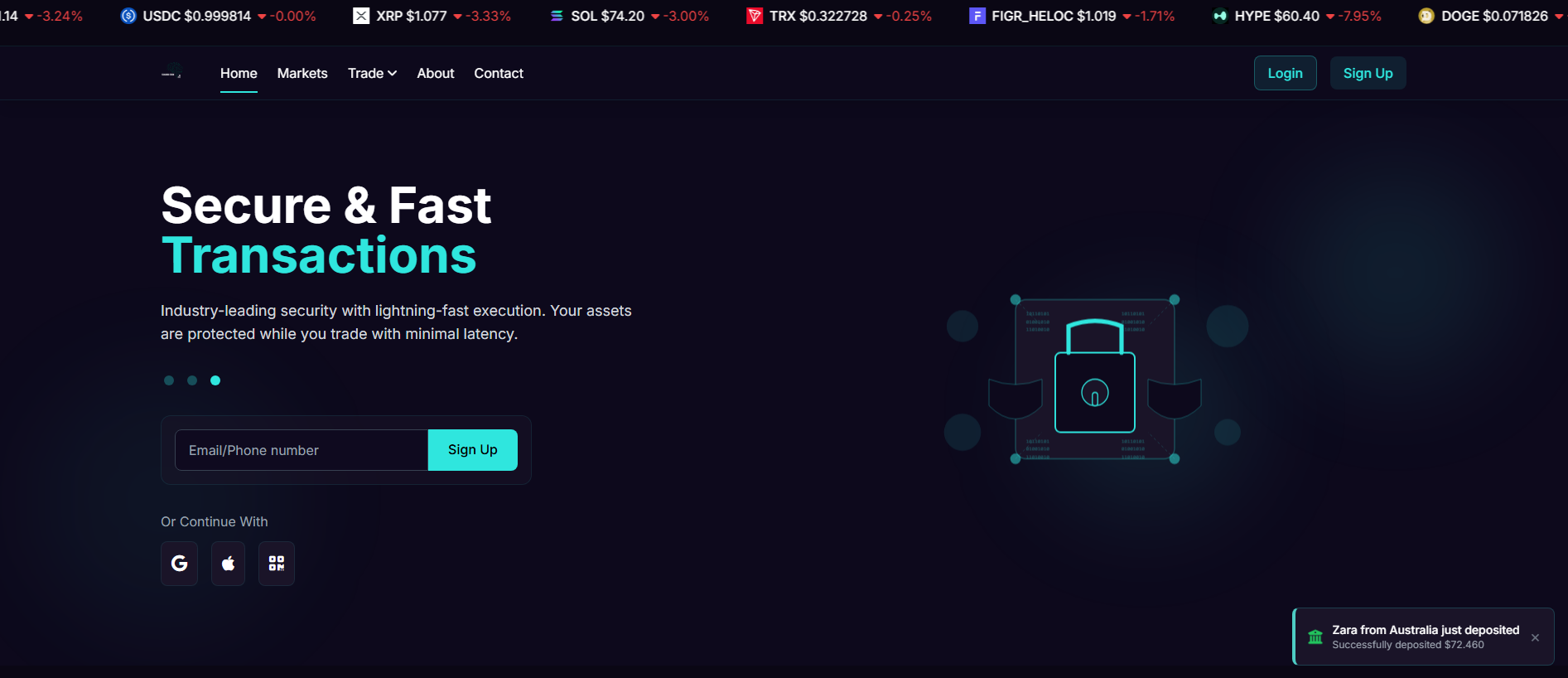 Forensic screenshot of [REDACTED] showing the phishing page layout
