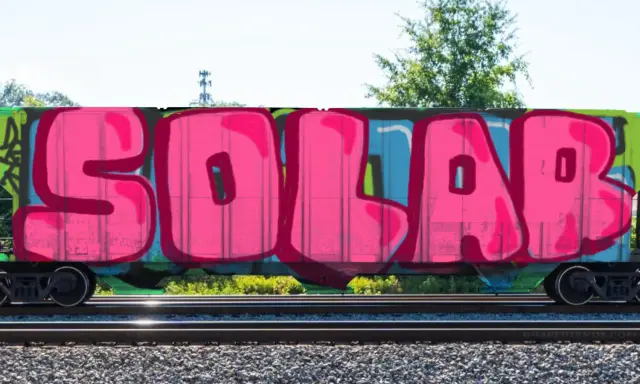 Graffiti artwork by SOLAR