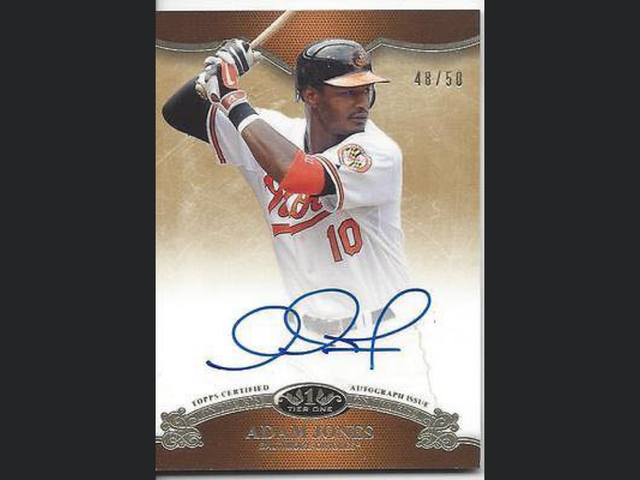 2014 Topps Tier One Adam Jones Autograph /50