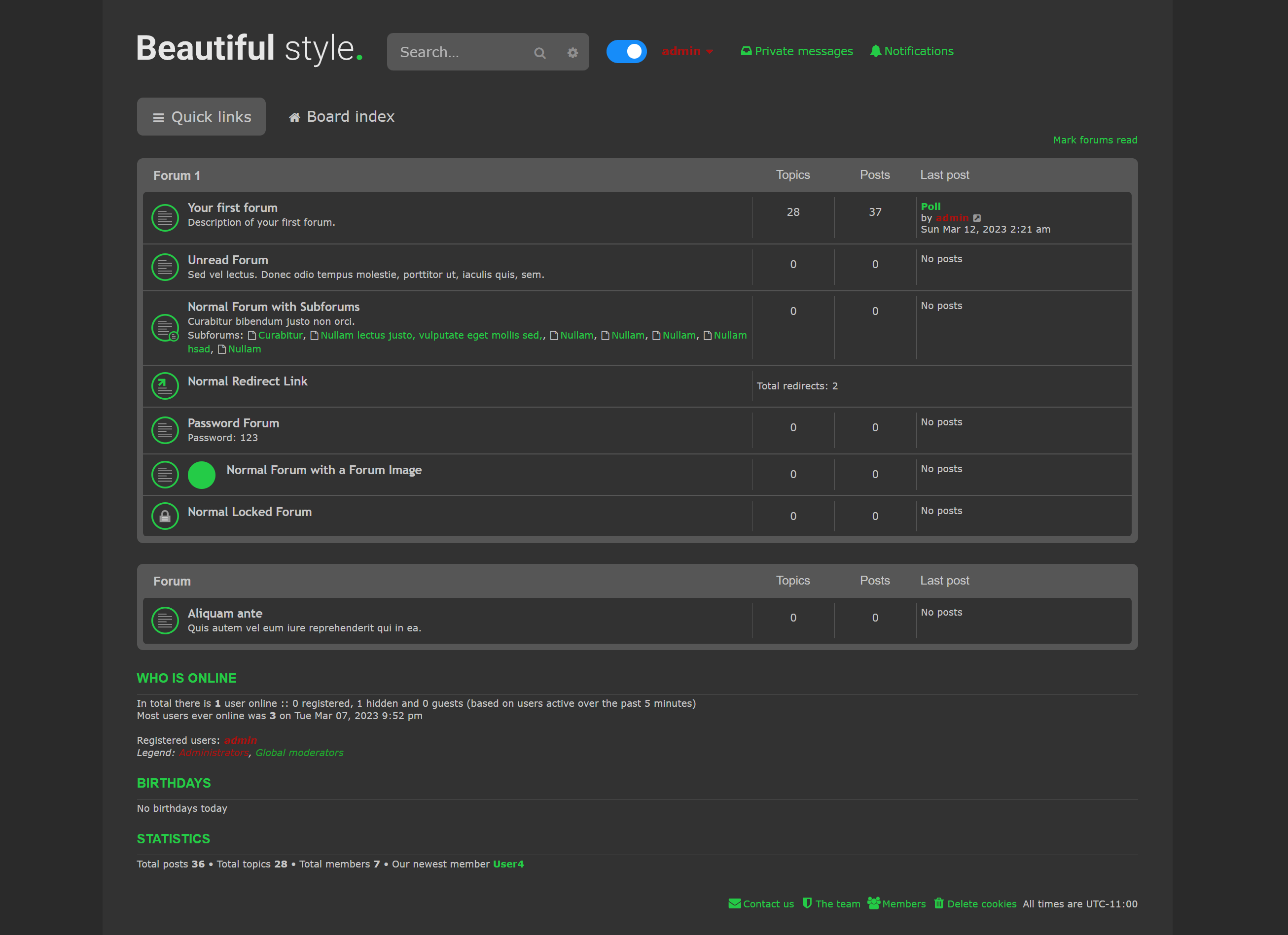 phpBB • [RC] Beautiful style for phpBB (Light/Dark) 3.3.10