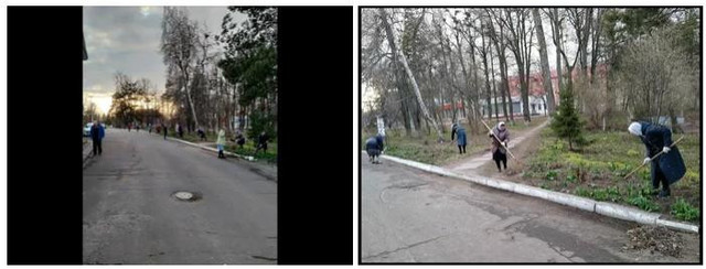 На приходе Знаменского храма с. Непецино 9-10 апреля прихожанами церкви Знамения села Непецино Коломенского благочиния под руководством настоятеля протоиерея Дмитрия Киреева была проведена уборка территории, прилегающей к храму.