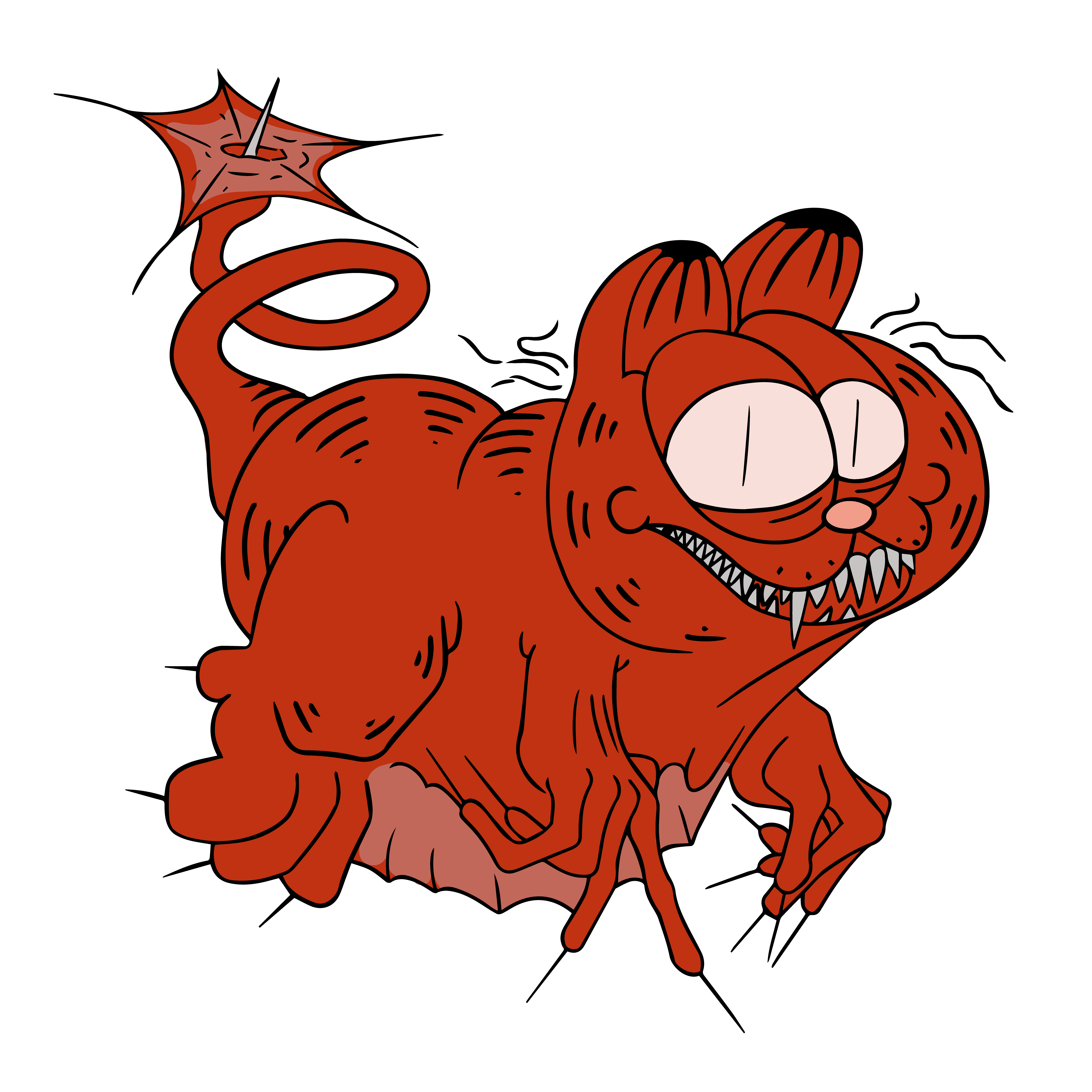 Evil Snazzy Vore Cat Products from LEWMIIX Designs