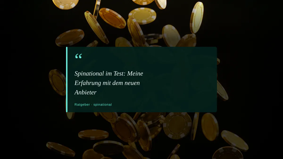 Spinational im Test: Meine Erfahrung mit dem neuen Anbieter
