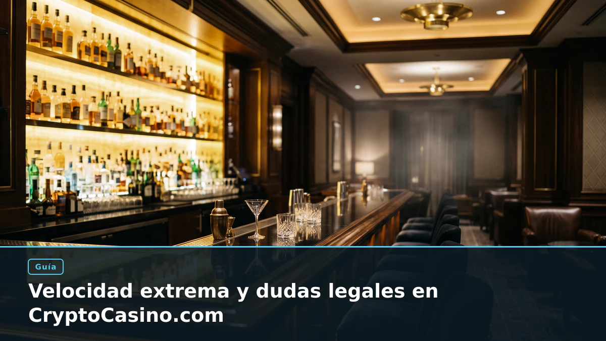 Velocidad extrema y dudas legales en CryptoCasino.com