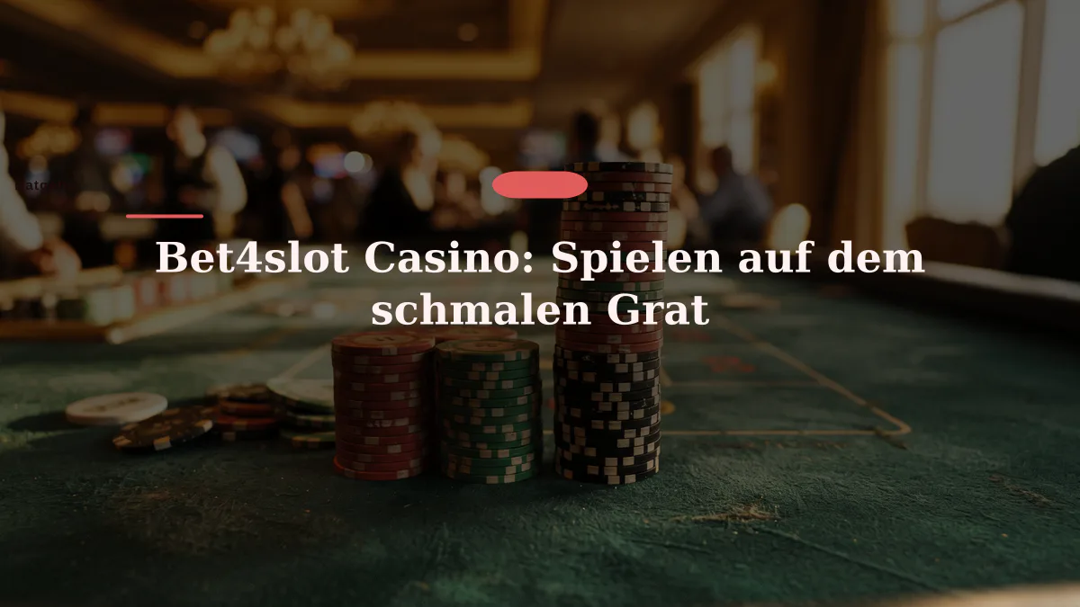 Bet4slot Casino: Spielen auf dem schmalen Grat