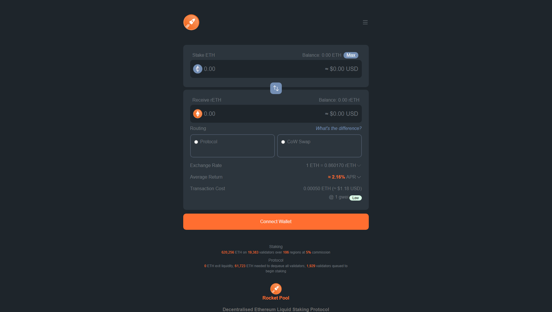 Stored capture of rocketpoolstake.net