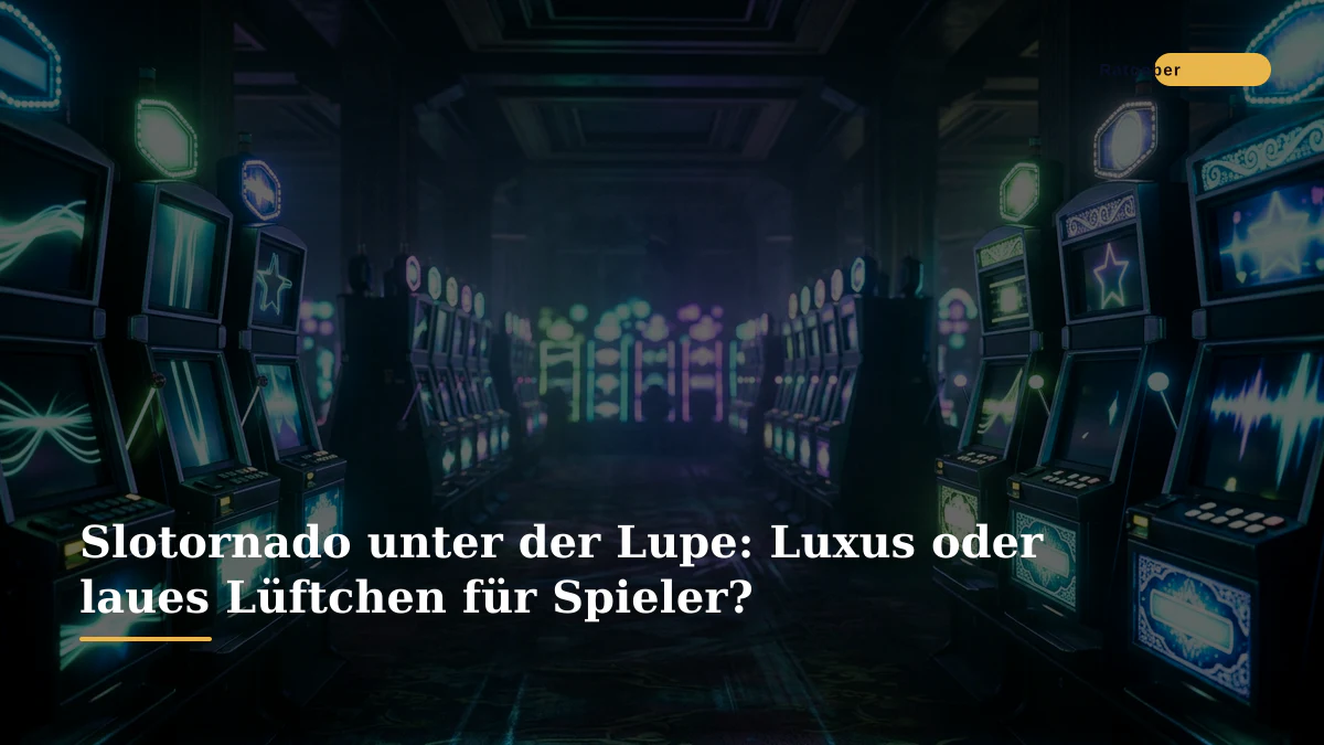 Slotornado unter der Lupe: Luxus oder laues Lüftchen für Spieler?
