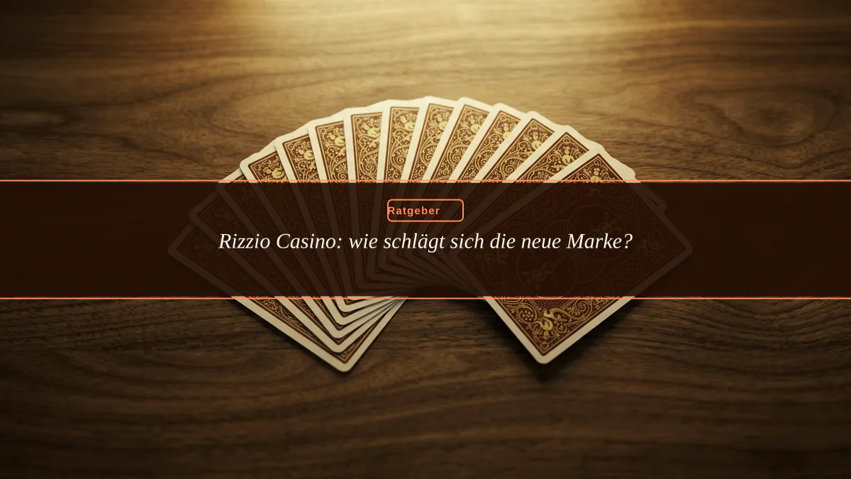 Rizzio Casino: wie schlägt sich die neue Marke?