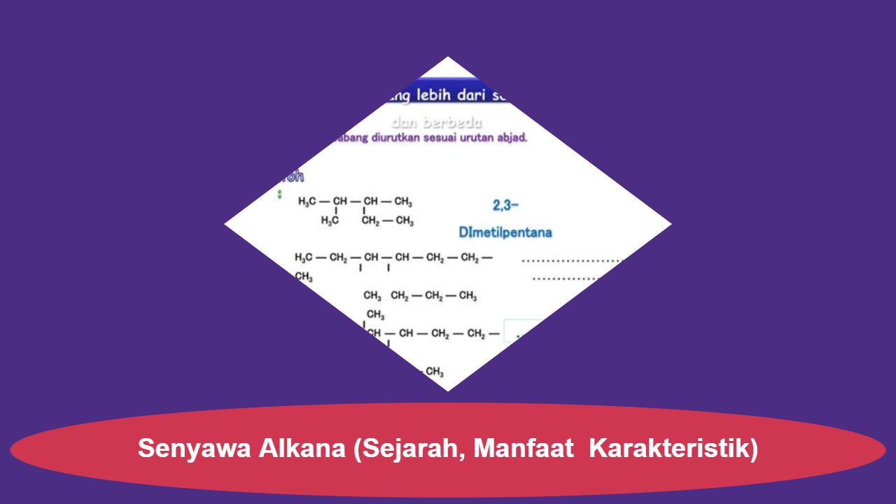 Senyawa Alkana (Sejarah, Manfaat  Karakteristik)