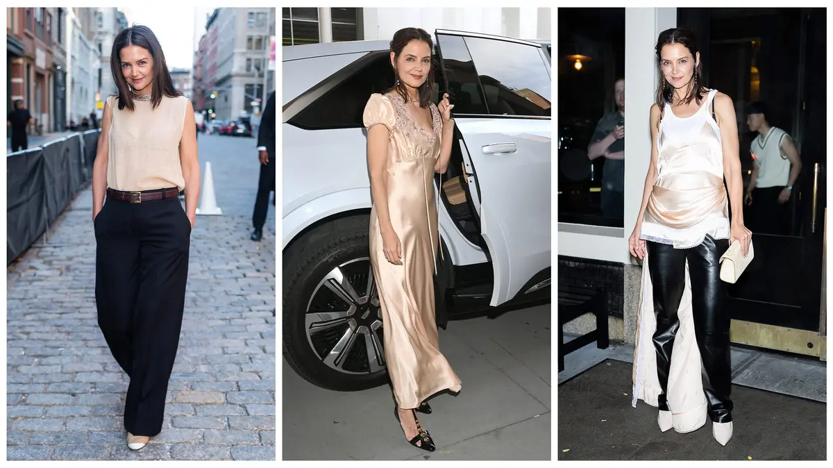 Katie Holmes's Nude Style Takes Center Stage