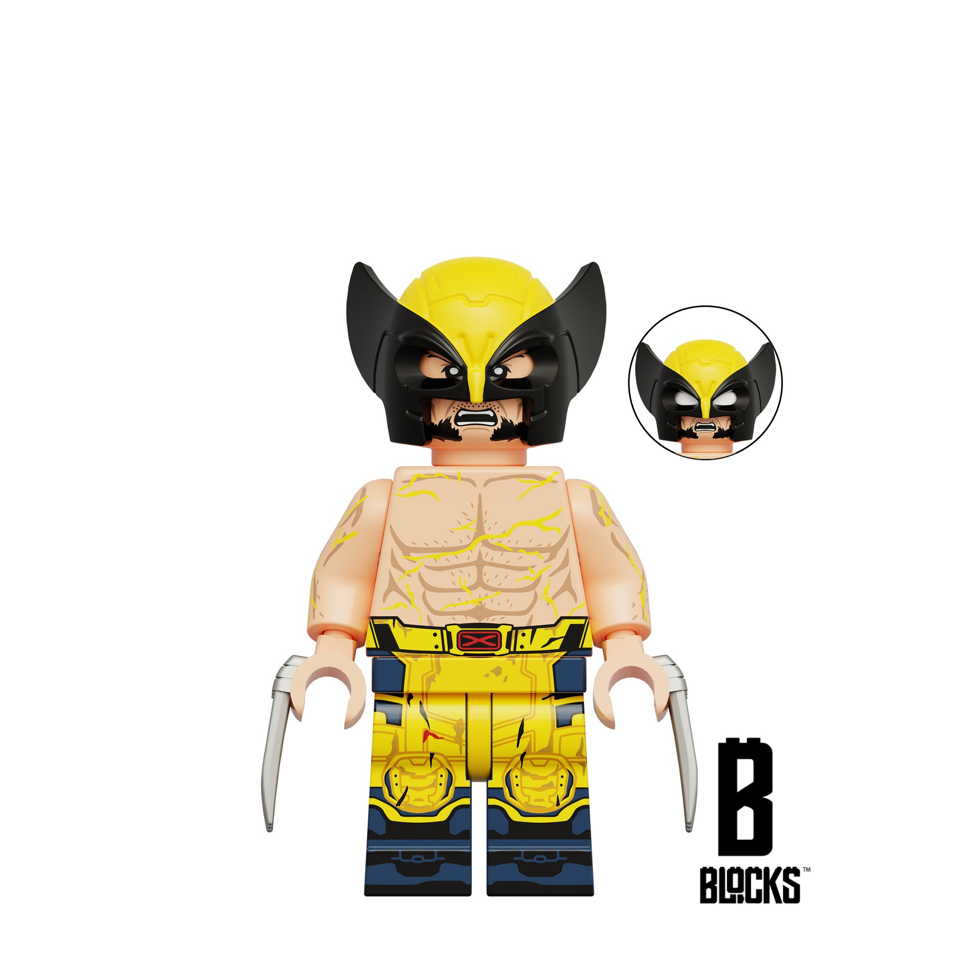 Wolverine Shirtless