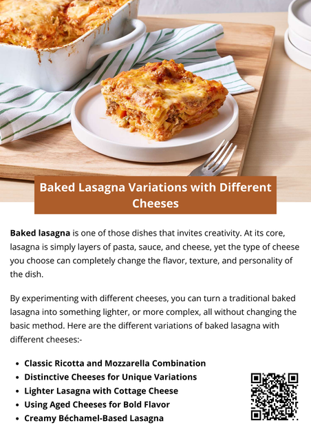Cheese choice has the power to redefine baked lasagna. Whether you prefer classic comfort, lighter textures, or bold flavors, experimenting with different cheeses allows endless variation. By understanding how each cheese contributes, you can create lasagna that feels familiar yet refreshed every time it comes out of the oven. To know more visit here https://foodclub.com/recipe/simple-oven-baked-lasagna