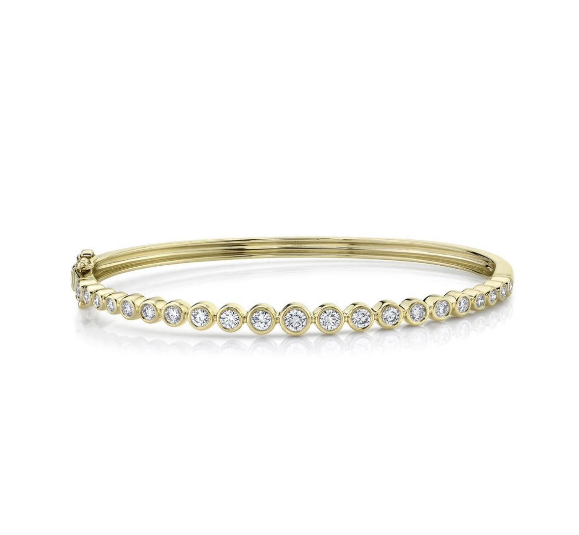 1.07ct Diamond Bezel Bangle