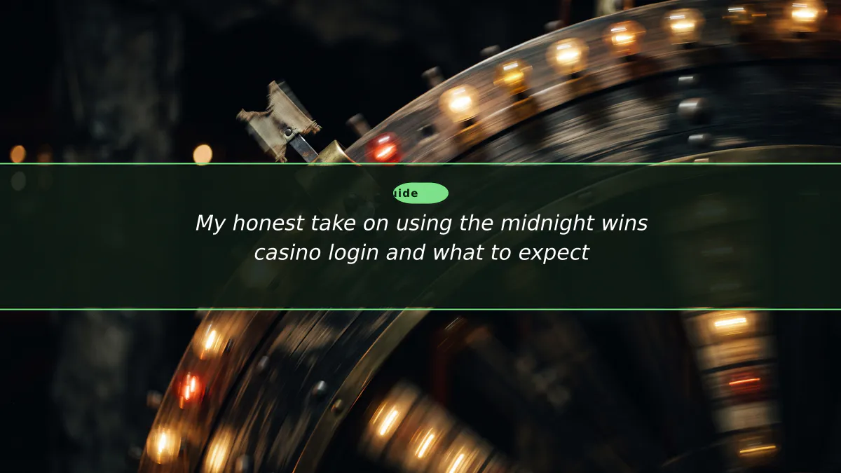 My honest take on using the midnight wins casino login and what to expect