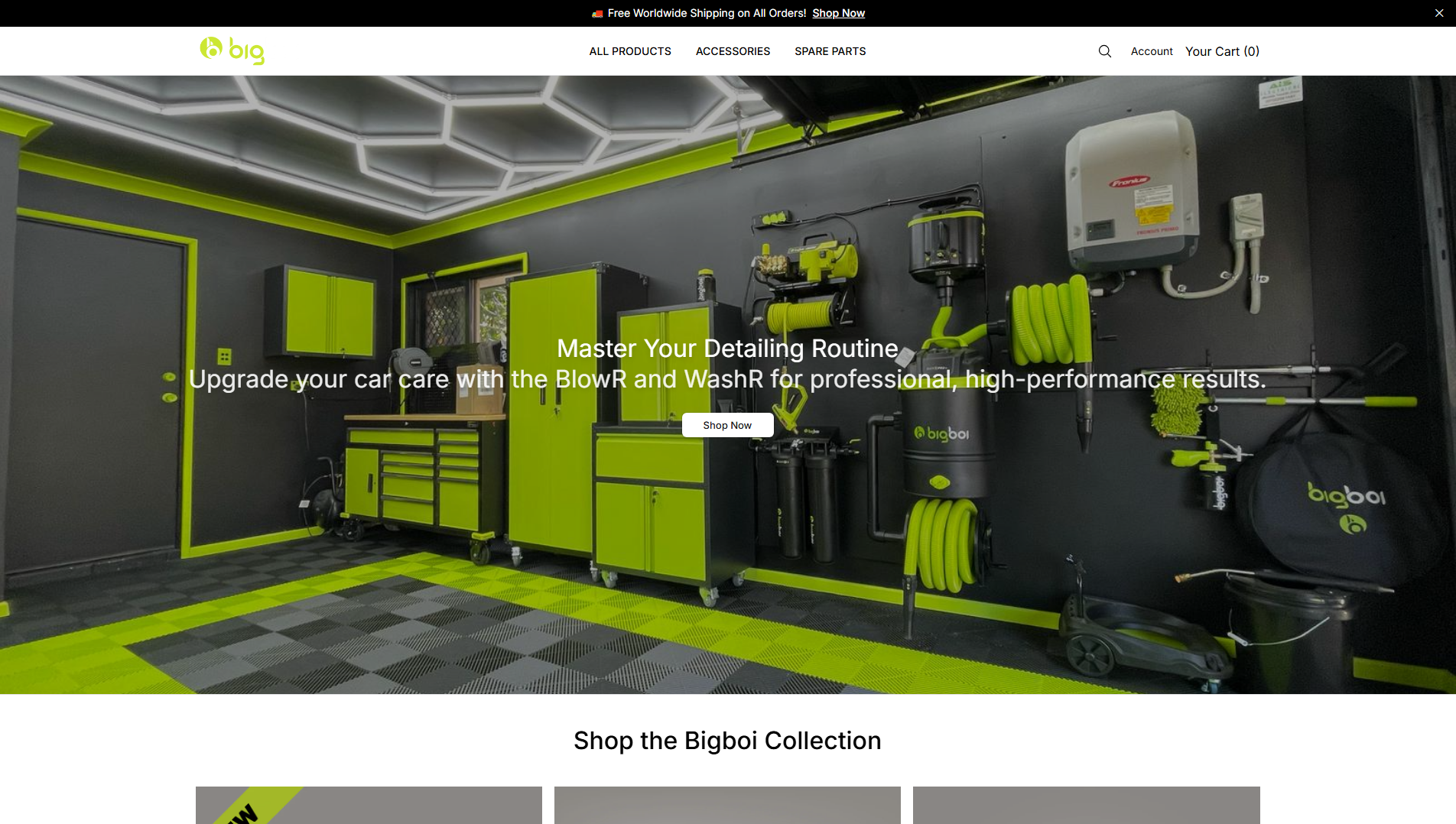 Stored capture of bigboiautomotive.shop