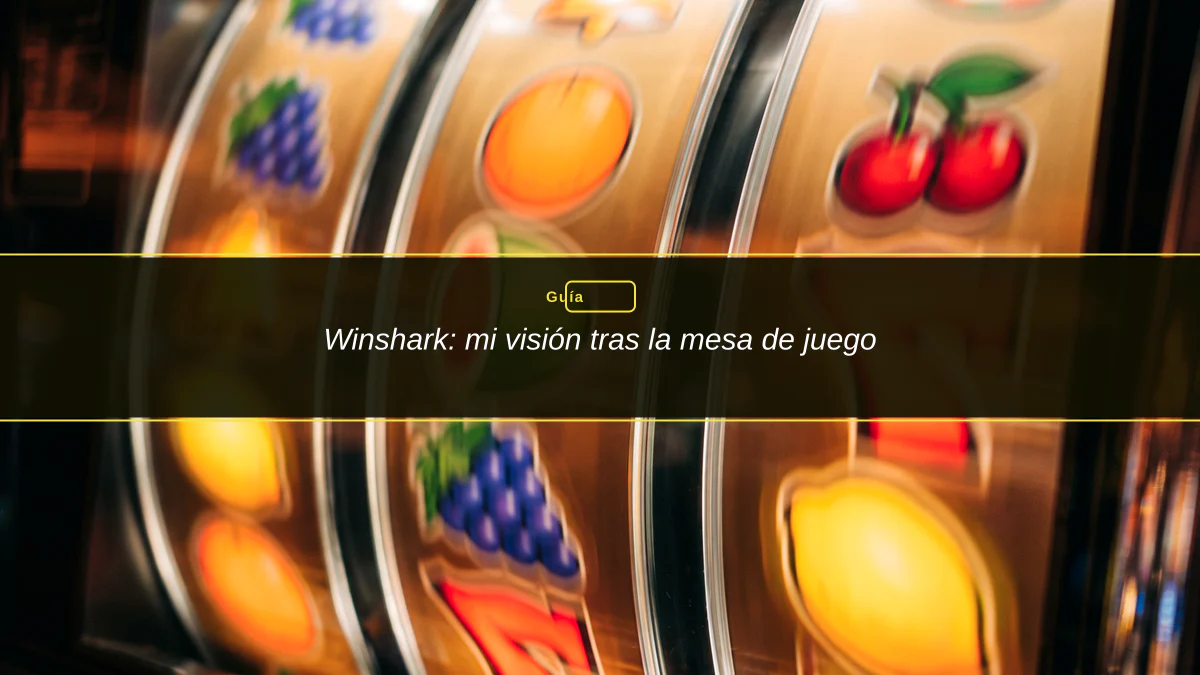Winshark: mi visión tras la mesa de juego