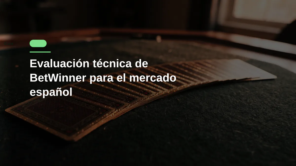 Evaluación técnica de BetWinner para el mercado español