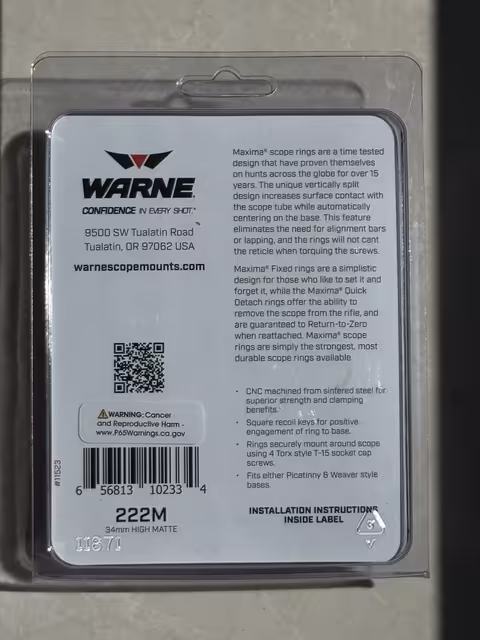 Warne Stahl Ringe