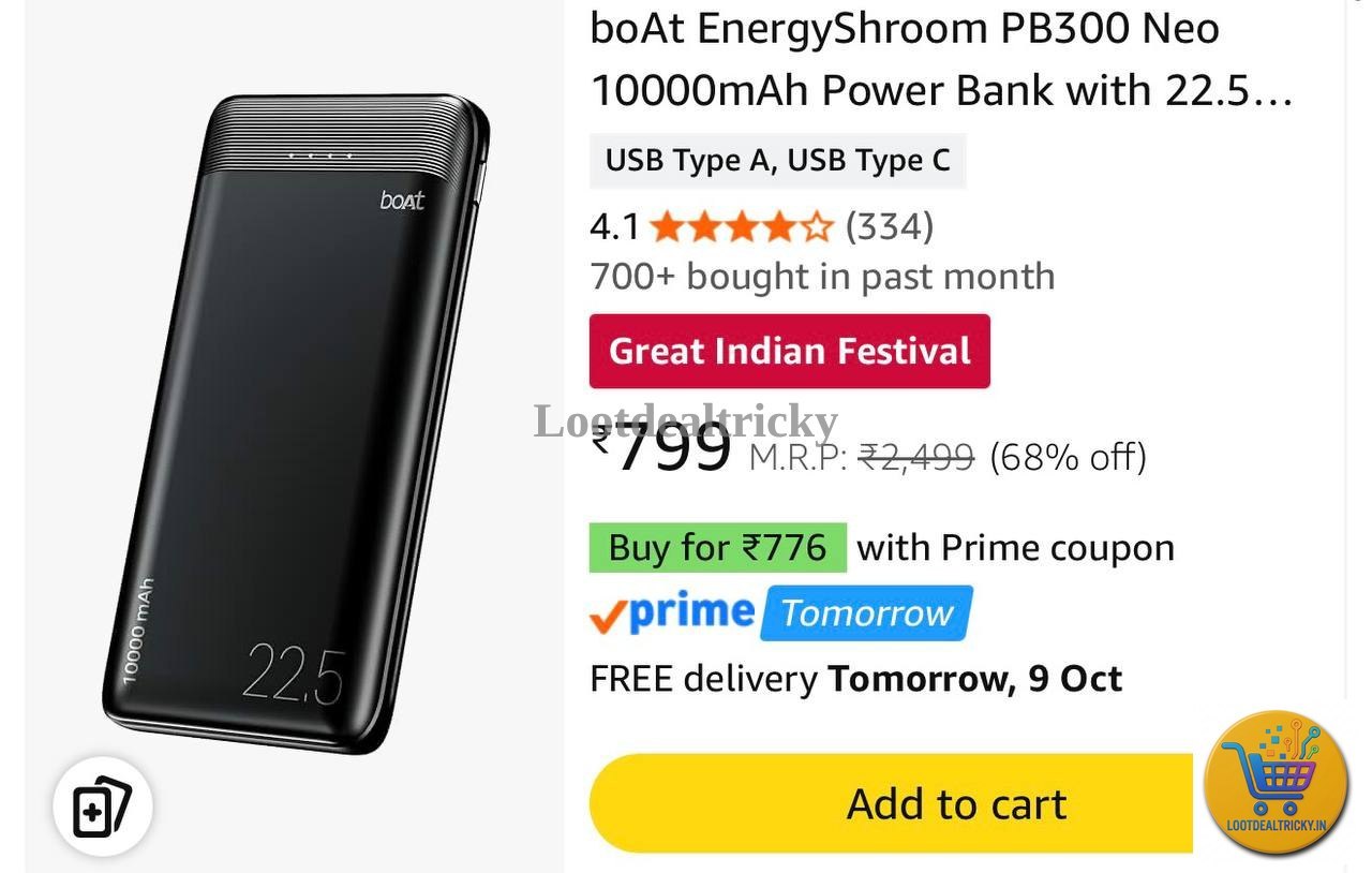 Boat 10000mah Powerbank – Just ₹776 | Limited Time Loot Offer
