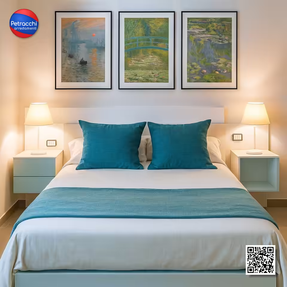 Come si trasforma la camera cambiando poster e biancheria colori freddi Come si trasforma la camera cambiando poster e biancheria colori freddi