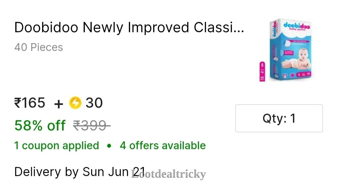 Looto 165 30 – Fantastic Price Cut @ ₹40