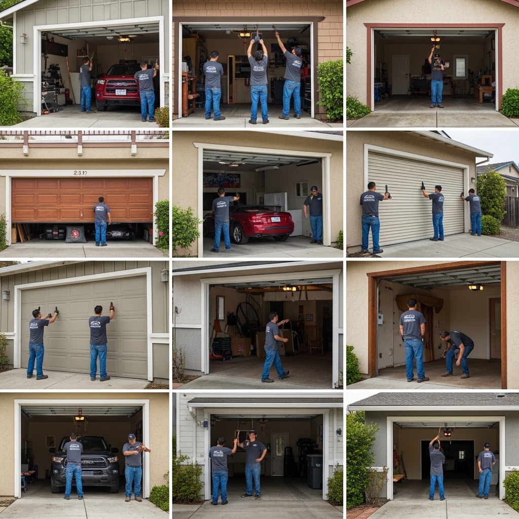 Rancho Garage Door's Repair Service team working in Aptos CA