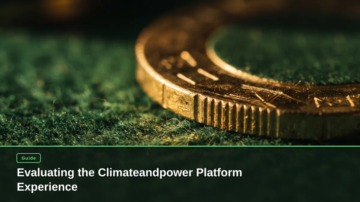 Evaluating the Climateandpower Platform Experience