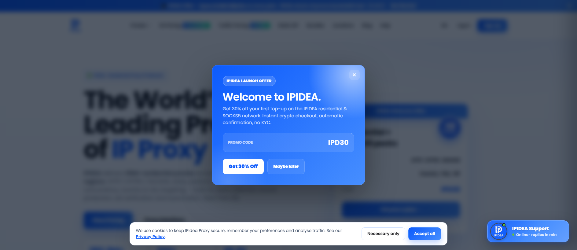 Stored capture of ipidea.app