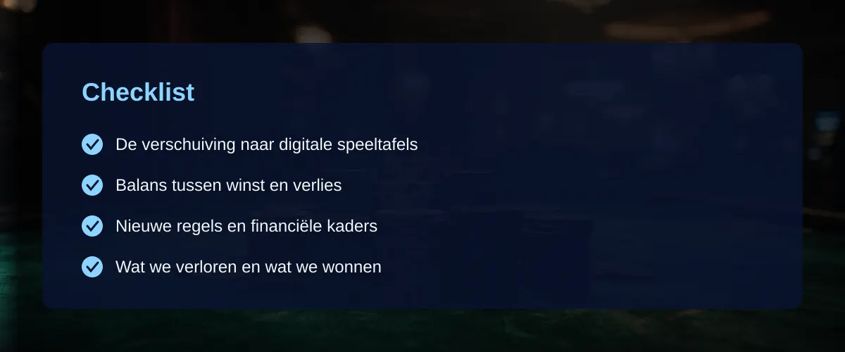 De rust van vroeger in de wereld van casino games online — Checklist