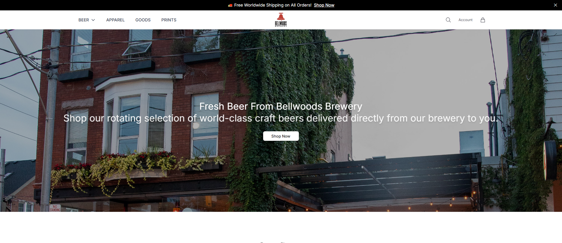 Stored capture of bellwoodsbreweryonline.shop