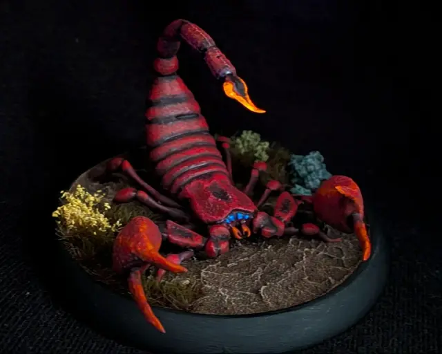 Giant Scorpion - https://www.printables.com/model/935575-the-updated-dd-monster-manual-collection