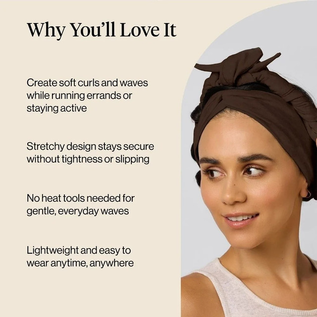 No heat hair curler headband