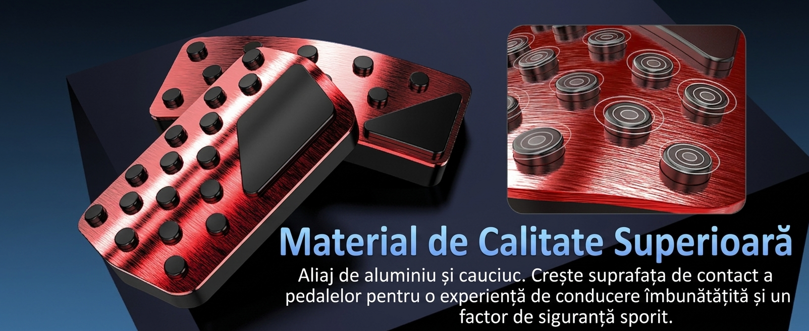 Materiale Premium Aluminiu si Cauciuc