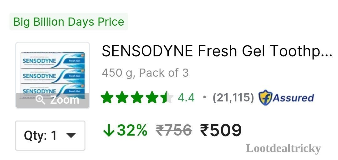 Lowest Sensodyne Toothpaste Offer Image