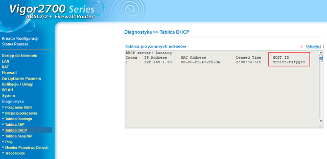 last DHCP query
