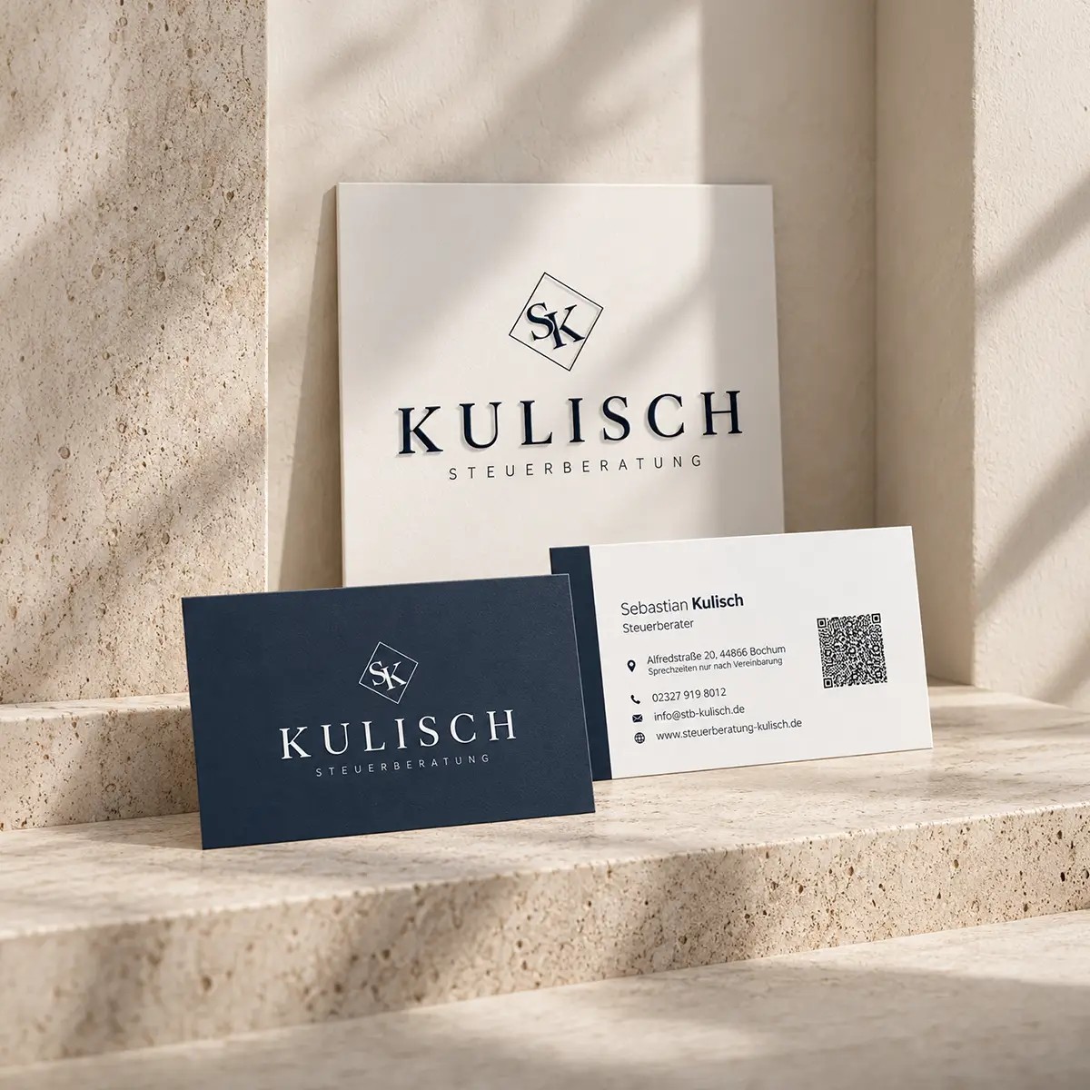 Professionelles Logo und Visitenkarten-Design als individuelles Branding-Paket für Selbstständige und Unternehmen