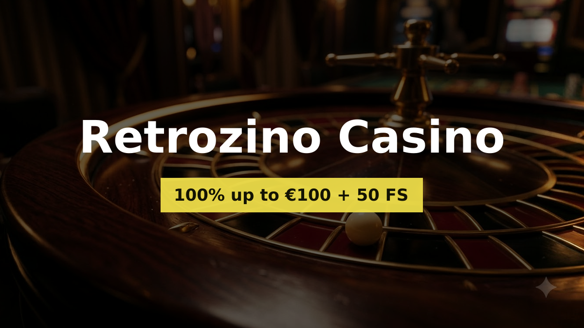 Retrozino Casino — welkomstbonus 100% up to €100 + 50 FS, betalingen: Visa, Mastercard, Skrill, Neteller, Paysafecard