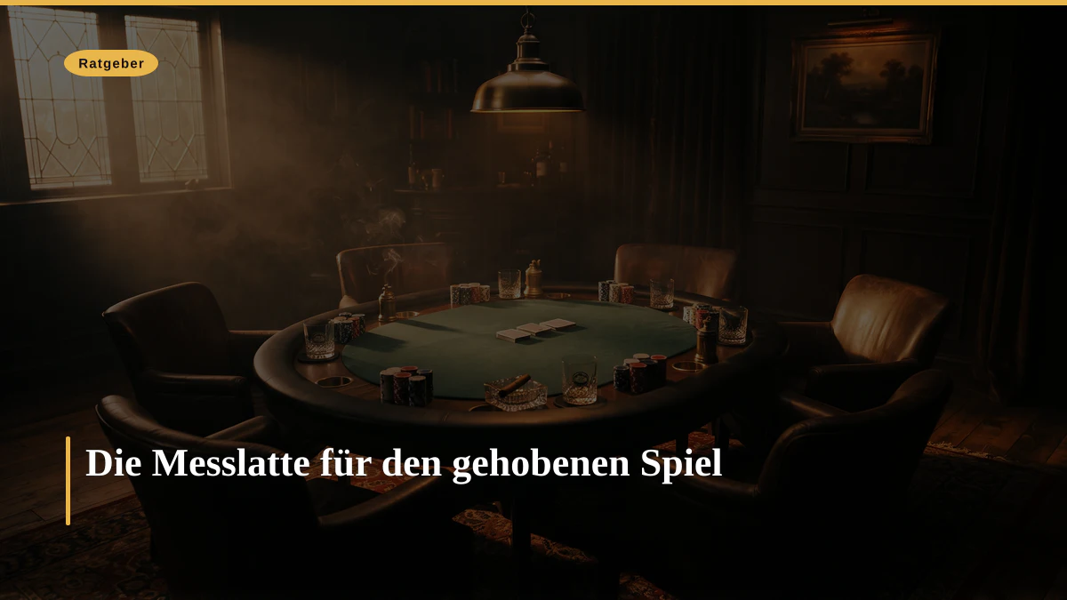 Die Messlatte für den gehobenen Spiel