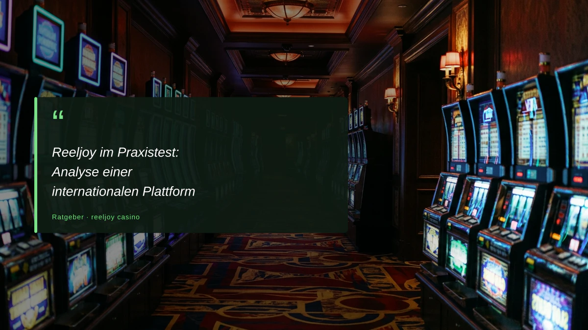 Reeljoy im Praxistest: Analyse einer internationalen Plattform