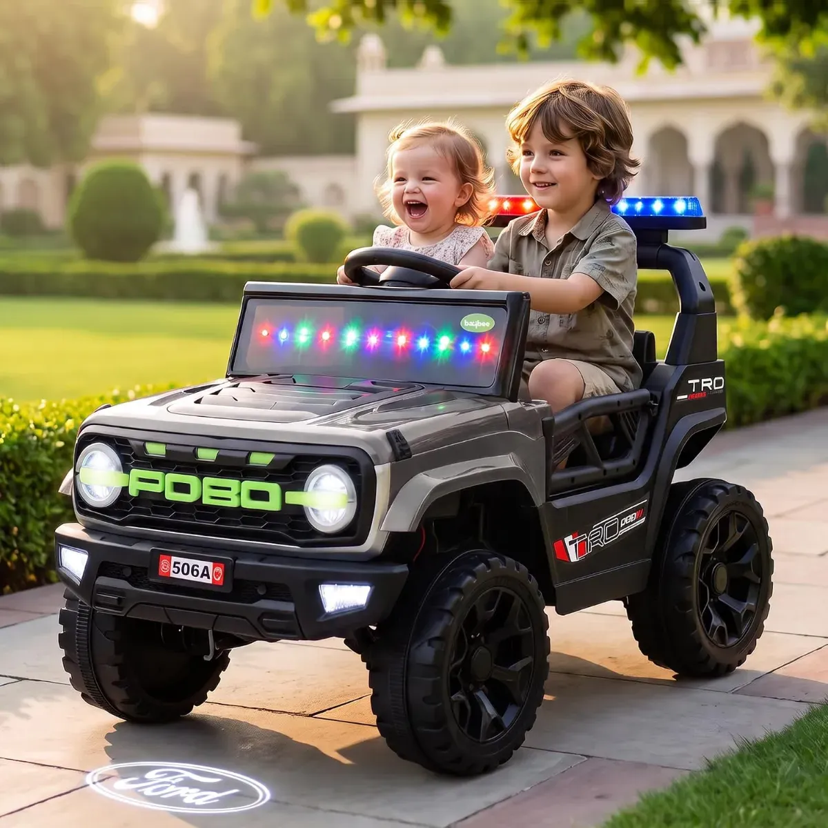 506A Model Painted 4x4 Ride-On Battery Operated Jeep for Kids - ToyMall Manjeri