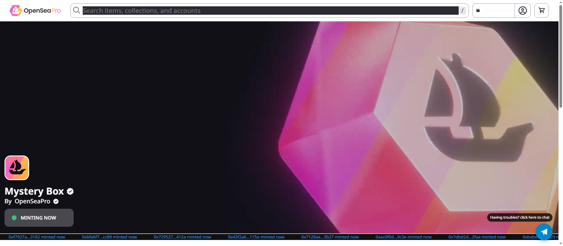 Stored capture of projectlicks-box06.vercel.app