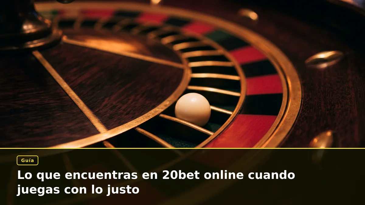 Lo que encuentras en 20bet online cuando juegas con lo justo