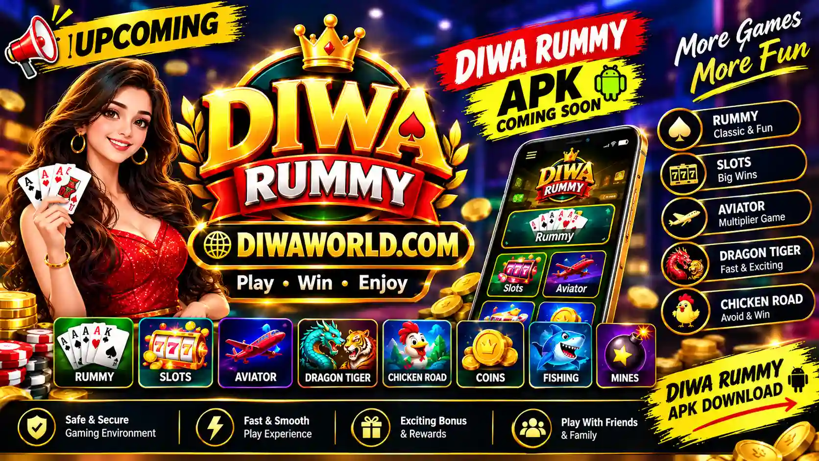 Diwa Rummy Upcoming APK Banner