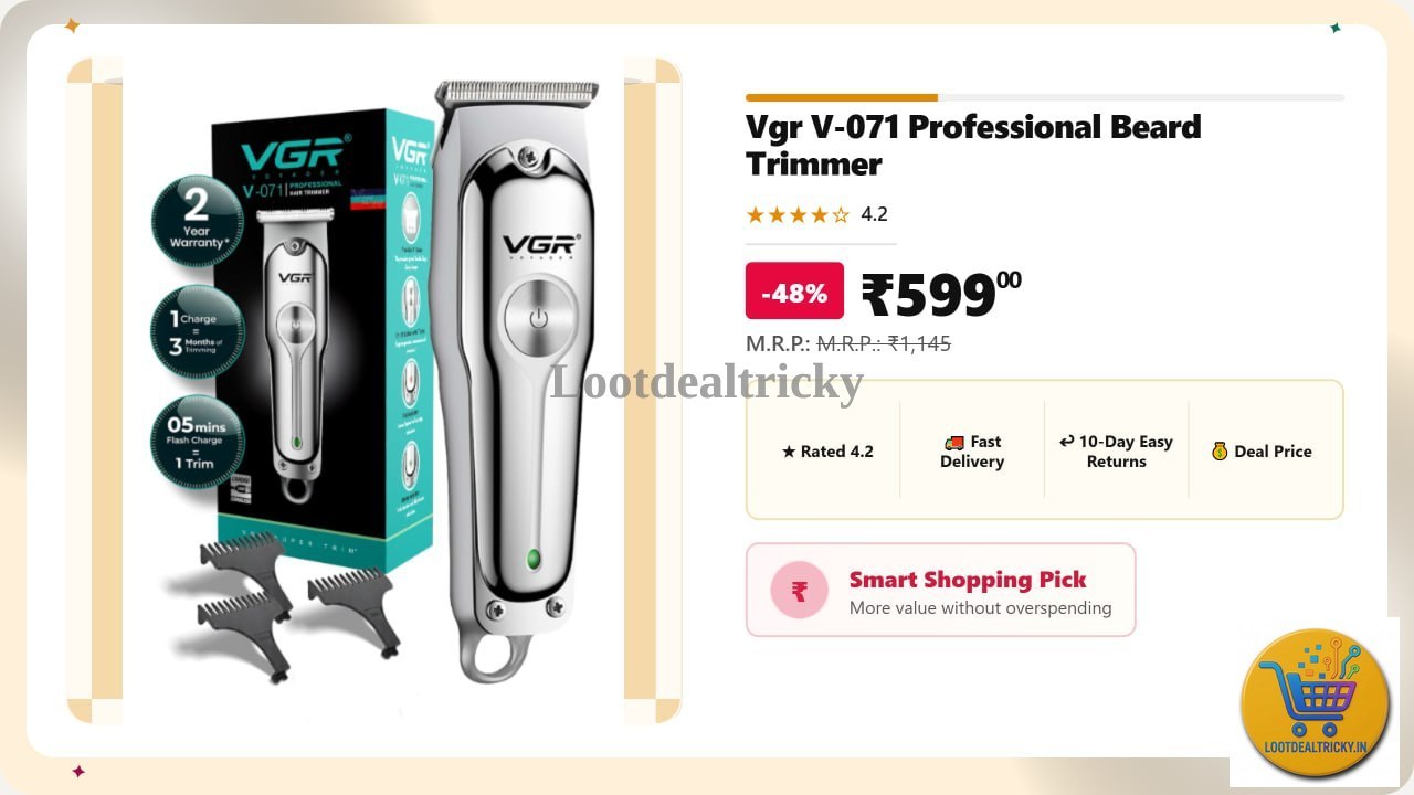 Vgr V 071 – Just ₹599 | Best Price Drop Today Vgr V 071 – Just ₹599 | Best Price Drop Today