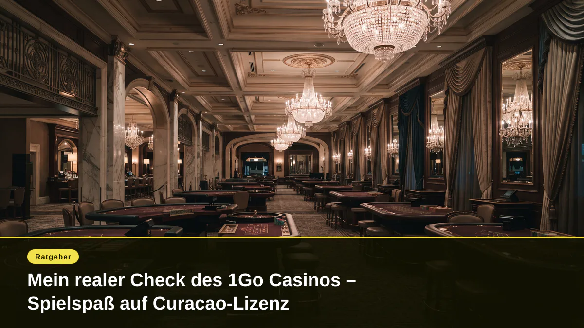 Mein realer Check des 1Go Casinos – Spielspaß auf Curacao-Lizenz