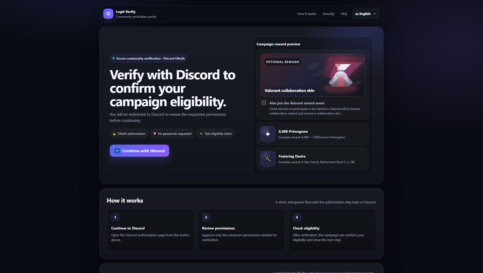 Stored capture of discord-reward.cc