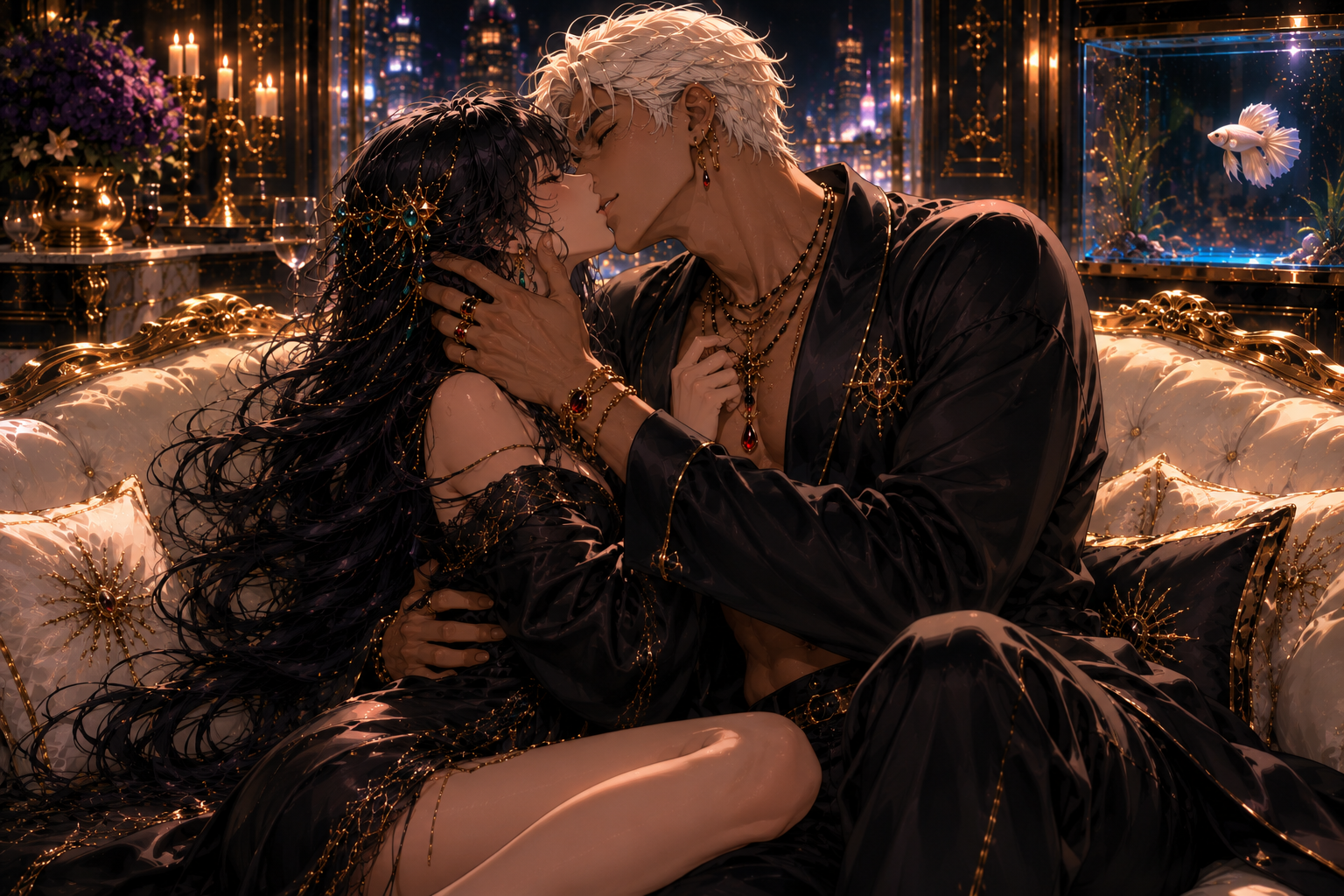 Ari and Apollo Make-Out