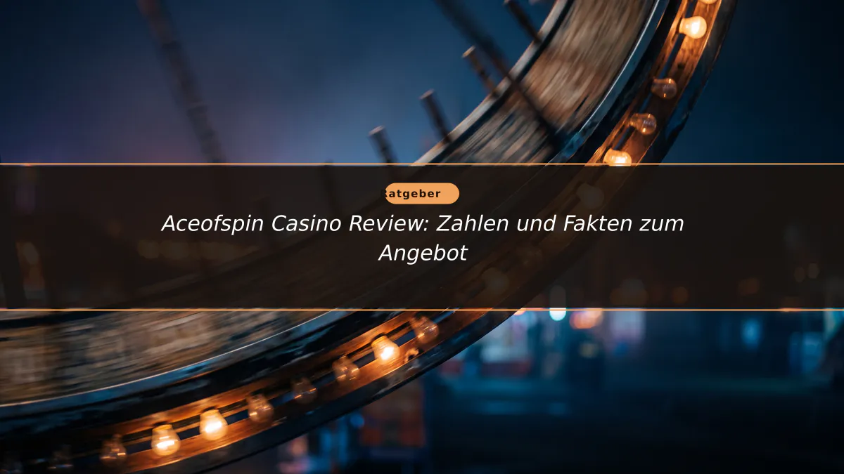Aceofspin Casino Review: Zahlen und Fakten zum Angebot